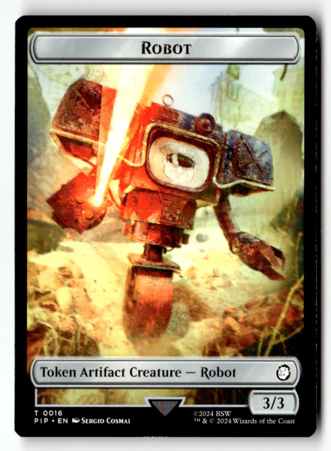 Robot // Food (0014) Double-Sided Token (Back)
