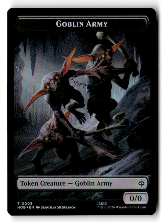 Goblin Army (0003) // Treasure (0012) Double-Sided Token (Back)