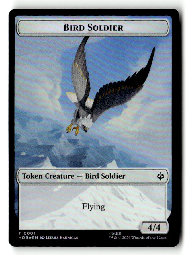 Bird Soldier // Axe Double-Sided Token (Back)