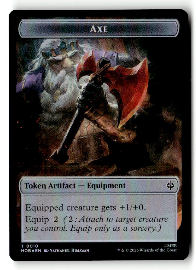Bird Soldier // Axe Double-Sided Token (Back)
