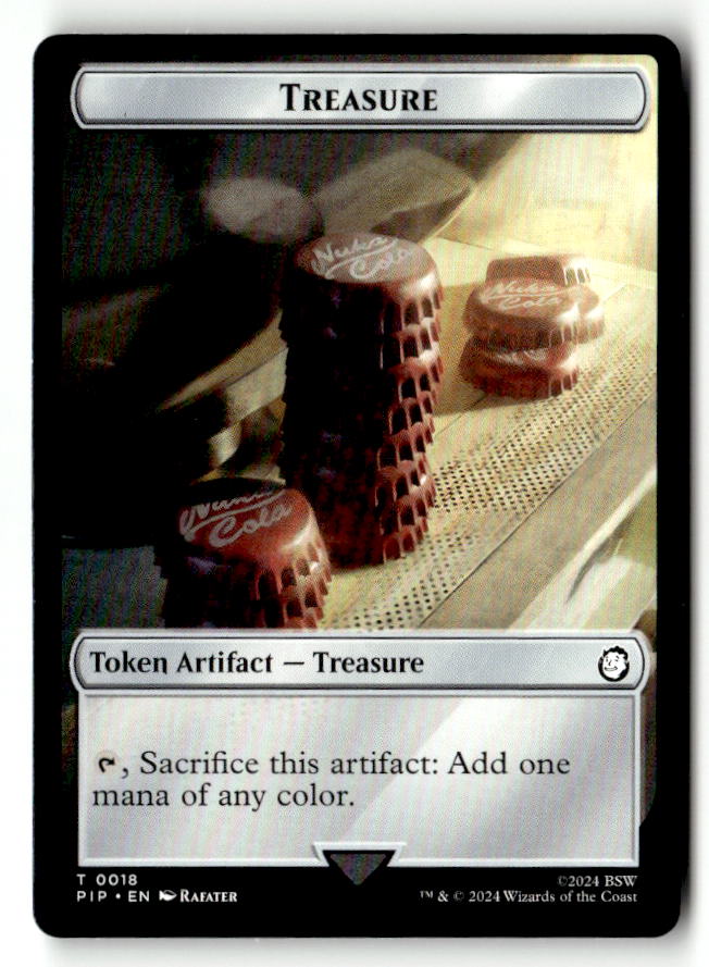 Radiation // Treasure (0018) Double-Sided Token (Back)