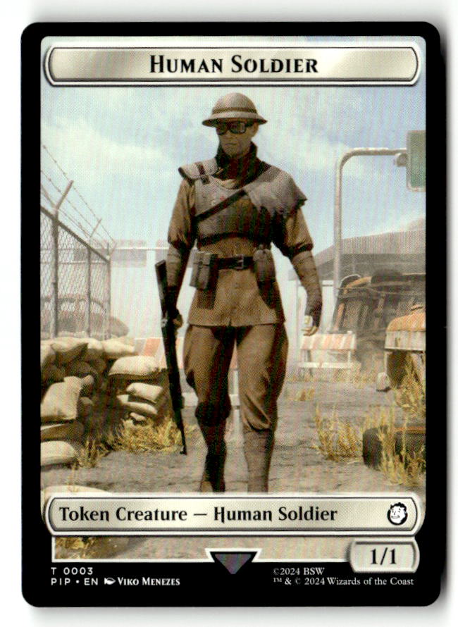 Copy // Human Soldier Double-Sided Token (Back) | Near Mint / English / Normal