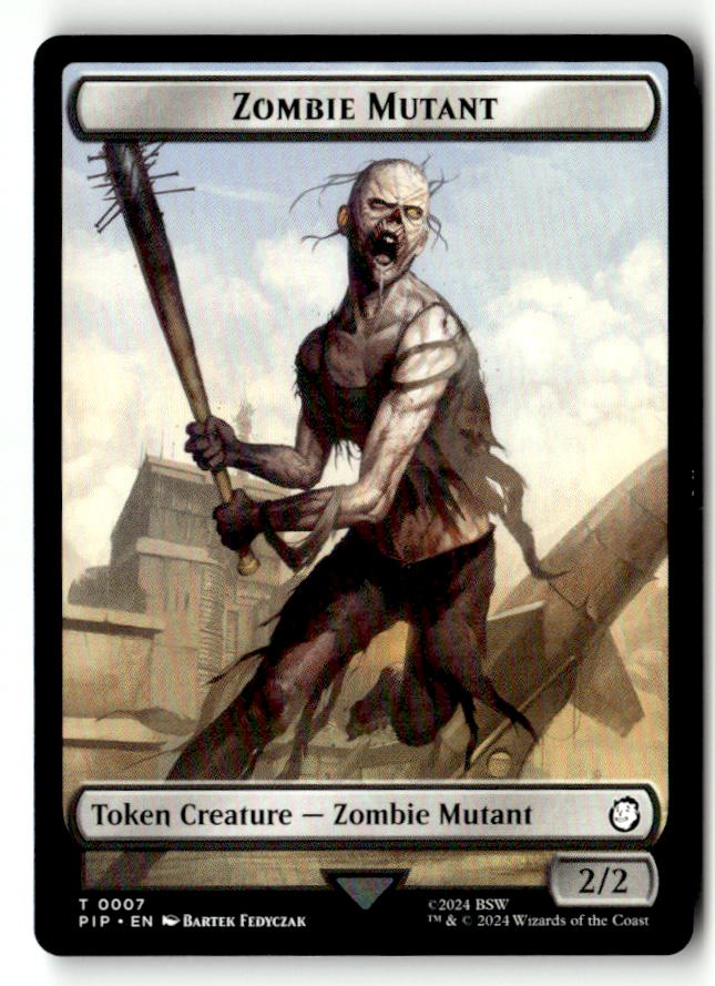 Radiation // Zombie Mutant Double-Sided Token (Back)