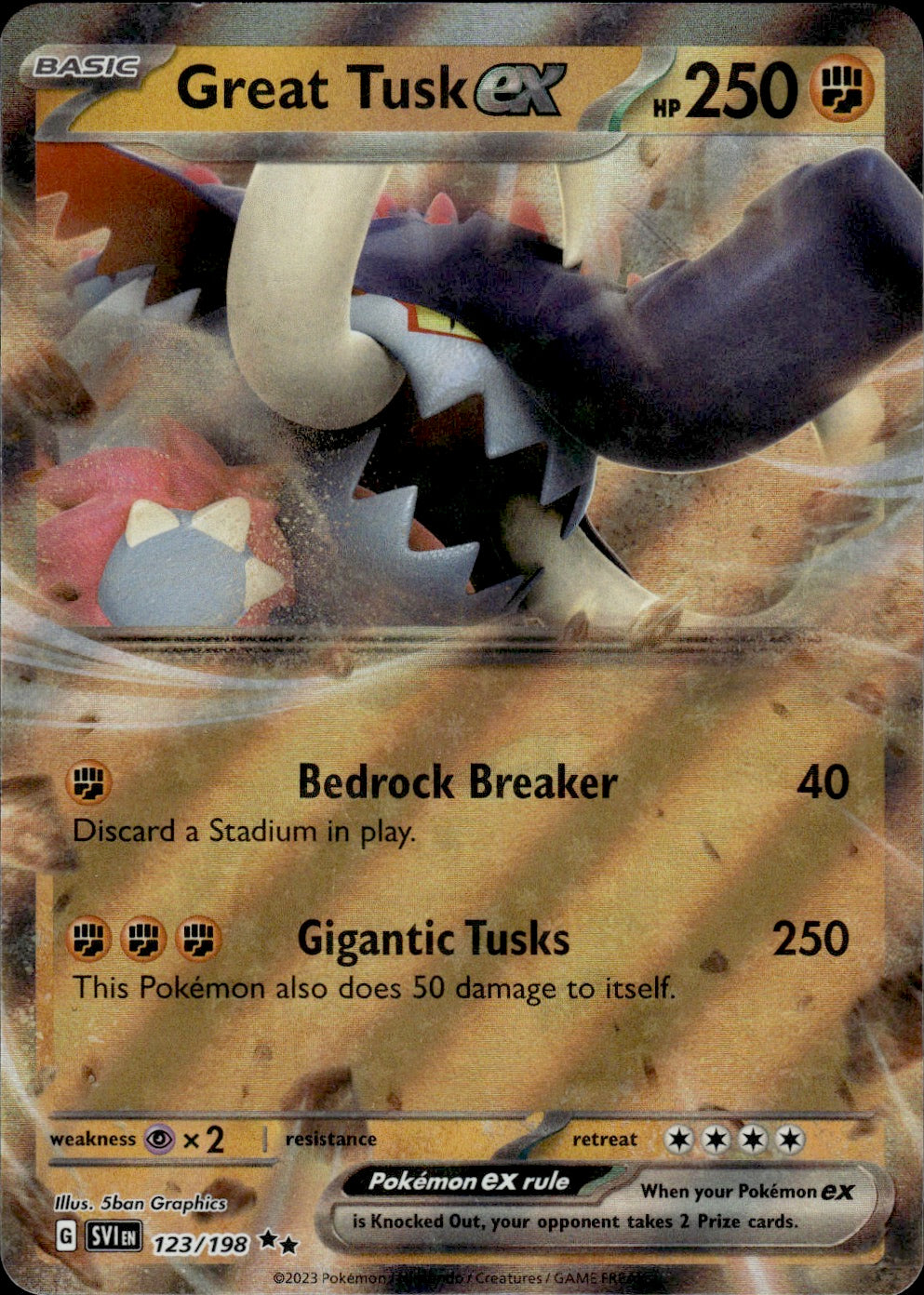 Great Tusk ex - 123/198