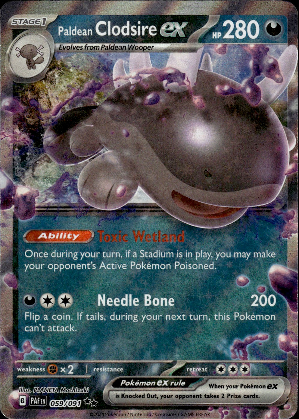 Paldean Clodsire ex - 059/091