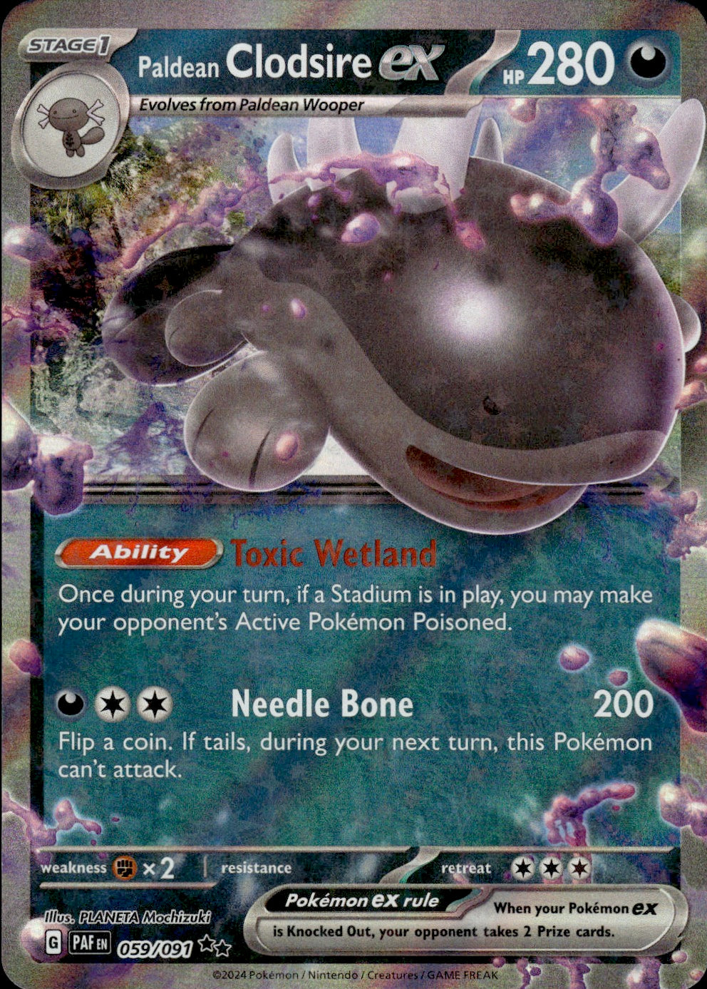 Paldean Clodsire ex - 059/091