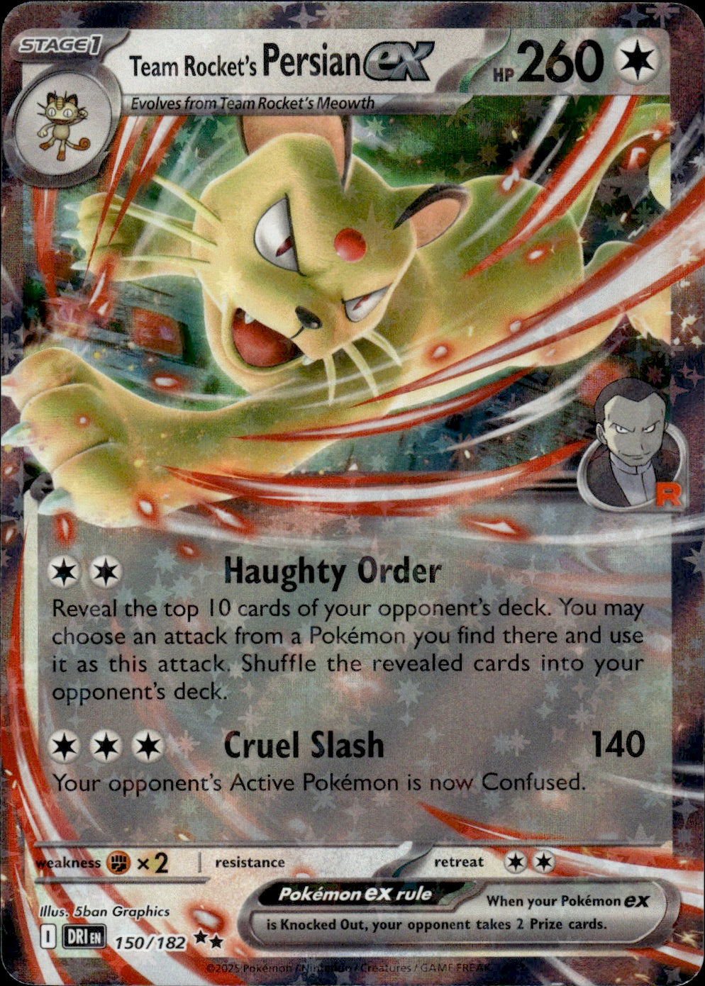 Team Rocket's Persian ex - 150/182