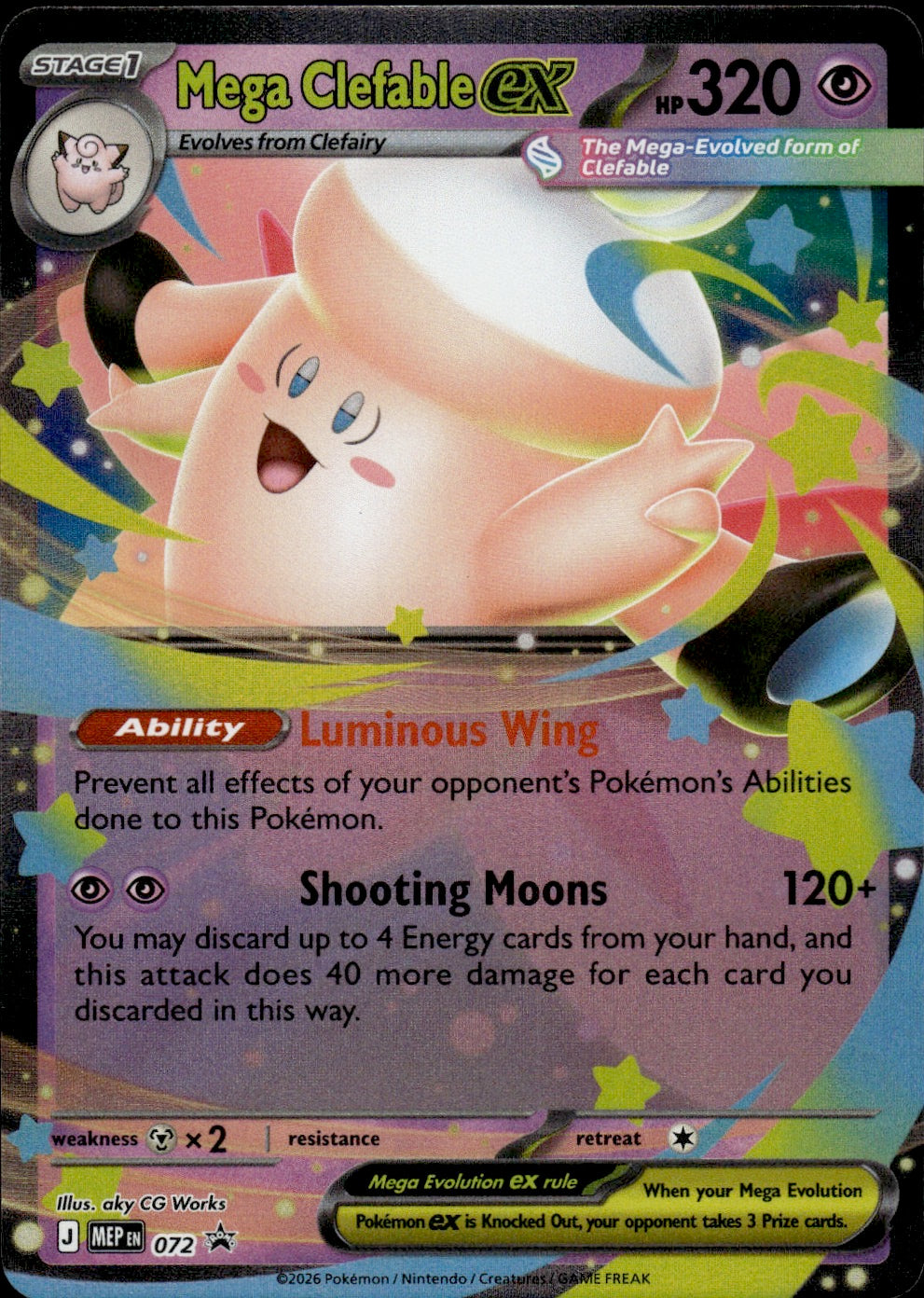 Mega Clefable ex - 072