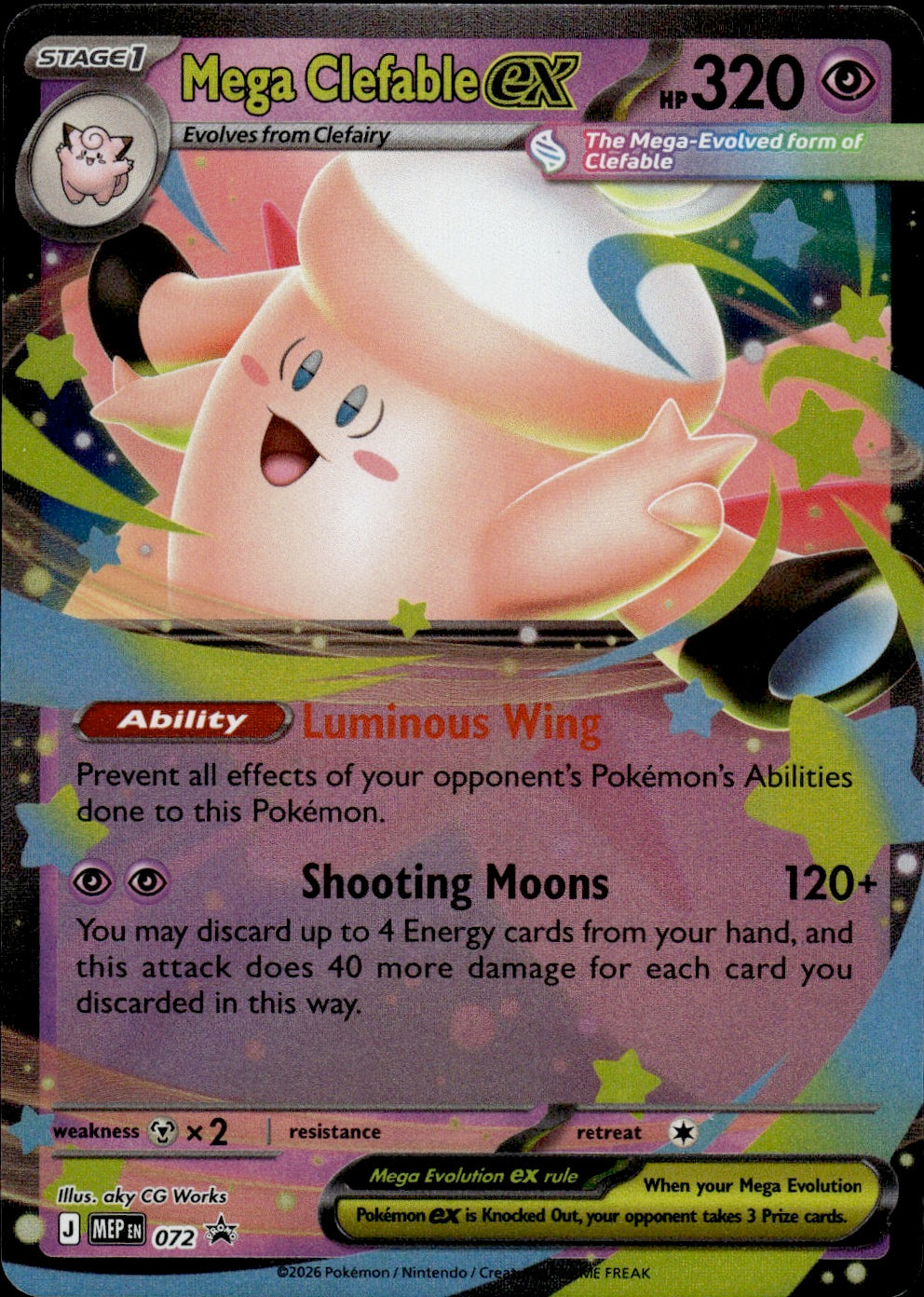 Mega Clefable ex - 072