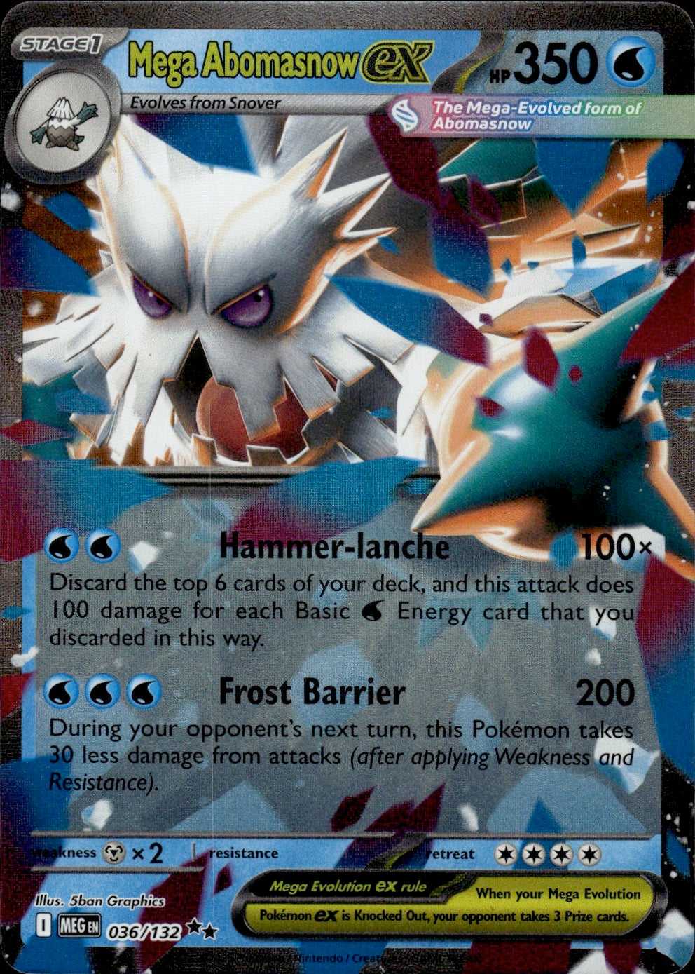 Mega Abomasnow ex - 036/132