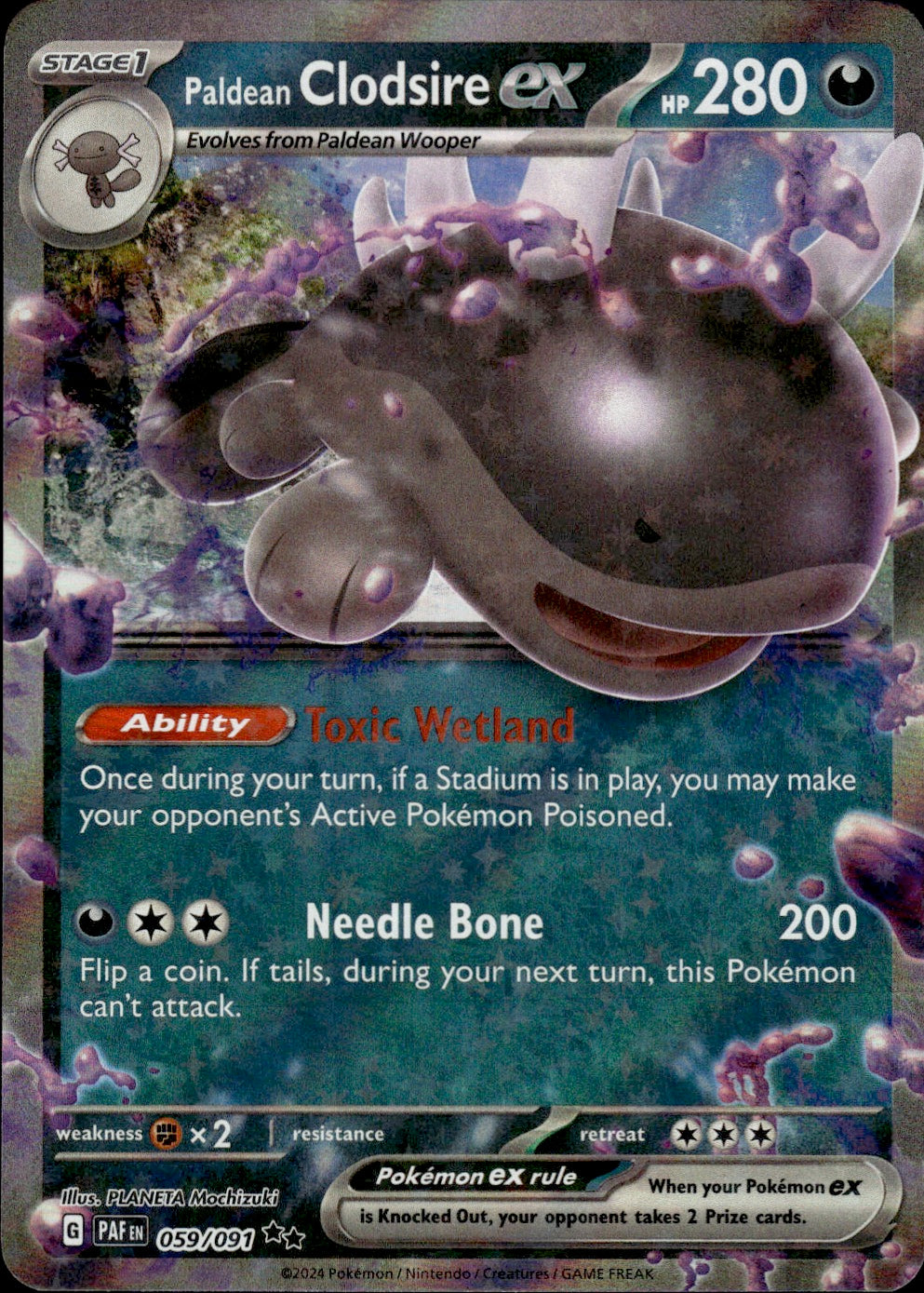 Paldean Clodsire ex - 059/091