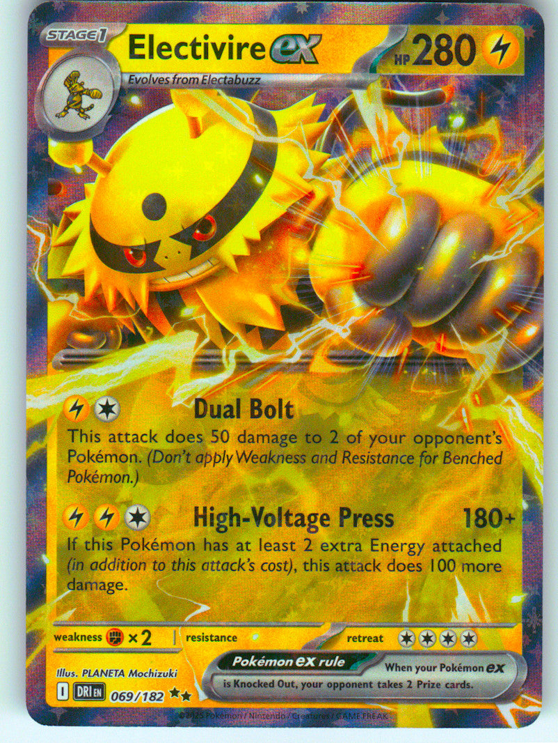 Electivire ex - 069/182 | Near Mint / English / Holofoil