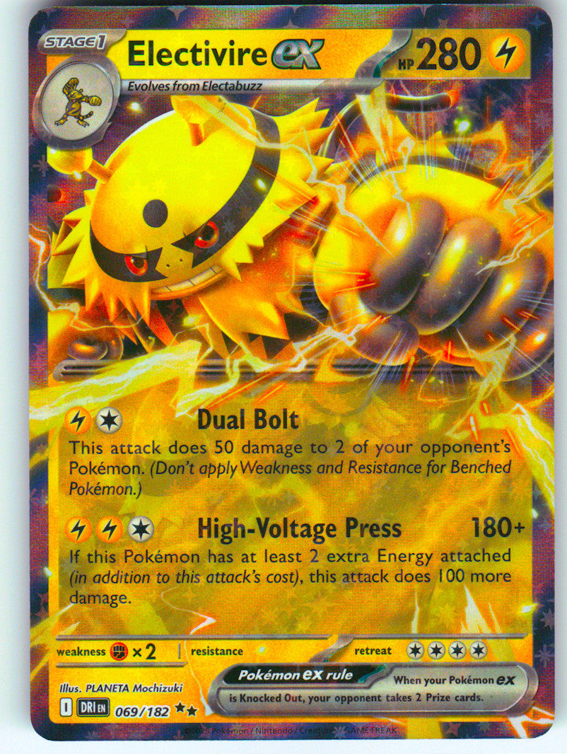 Electivire ex - 069/182 | Near Mint / English / Holofoil
