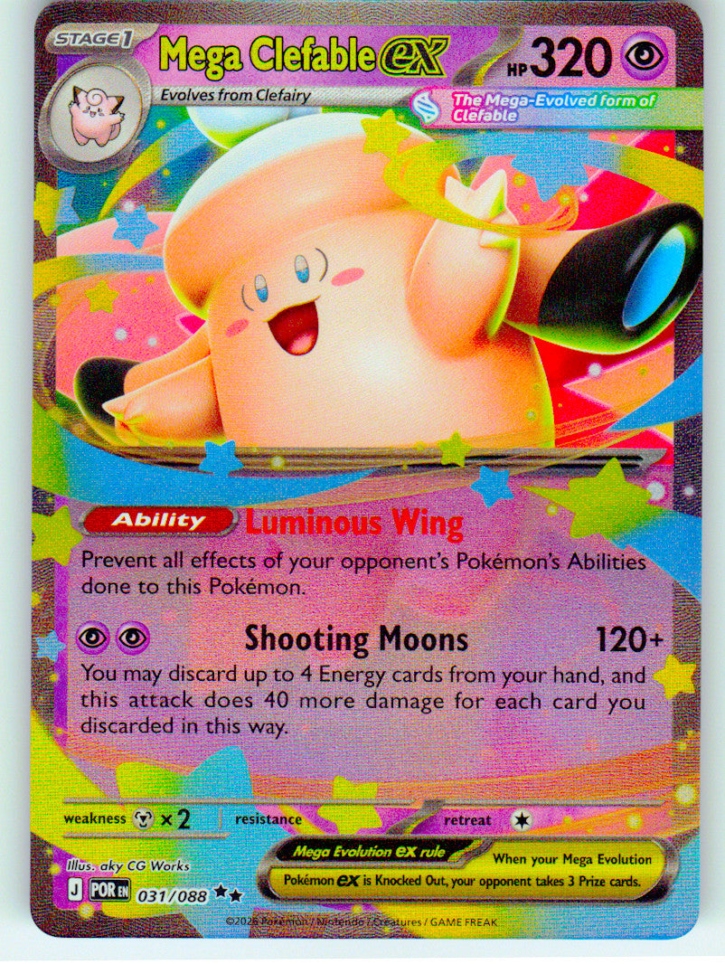 Mega Clefable ex - 031/088