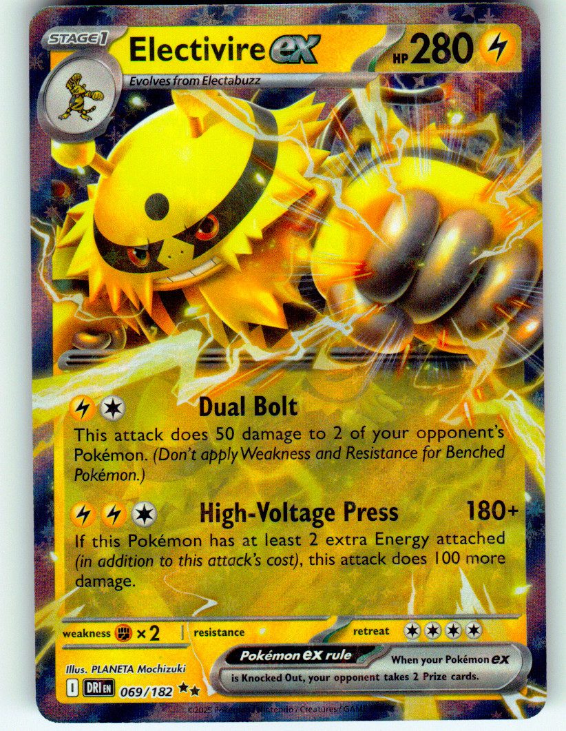 Electivire ex - 069/182 | Near Mint / English / Holofoil