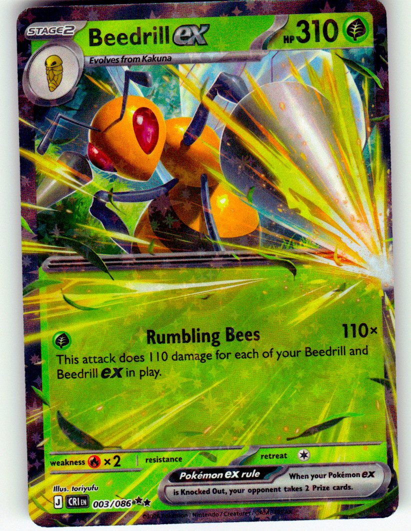 Beedrill ex - 003/086 | Near Mint / English / Holofoil
