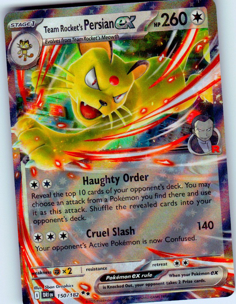 Team Rocket's Persian ex - 150/182 | Near Mint / English / Holofoil