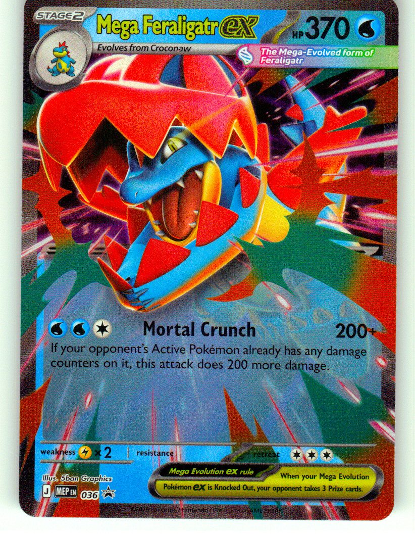 Mega Feraligatr ex - 036 | Near Mint / English / Holofoil