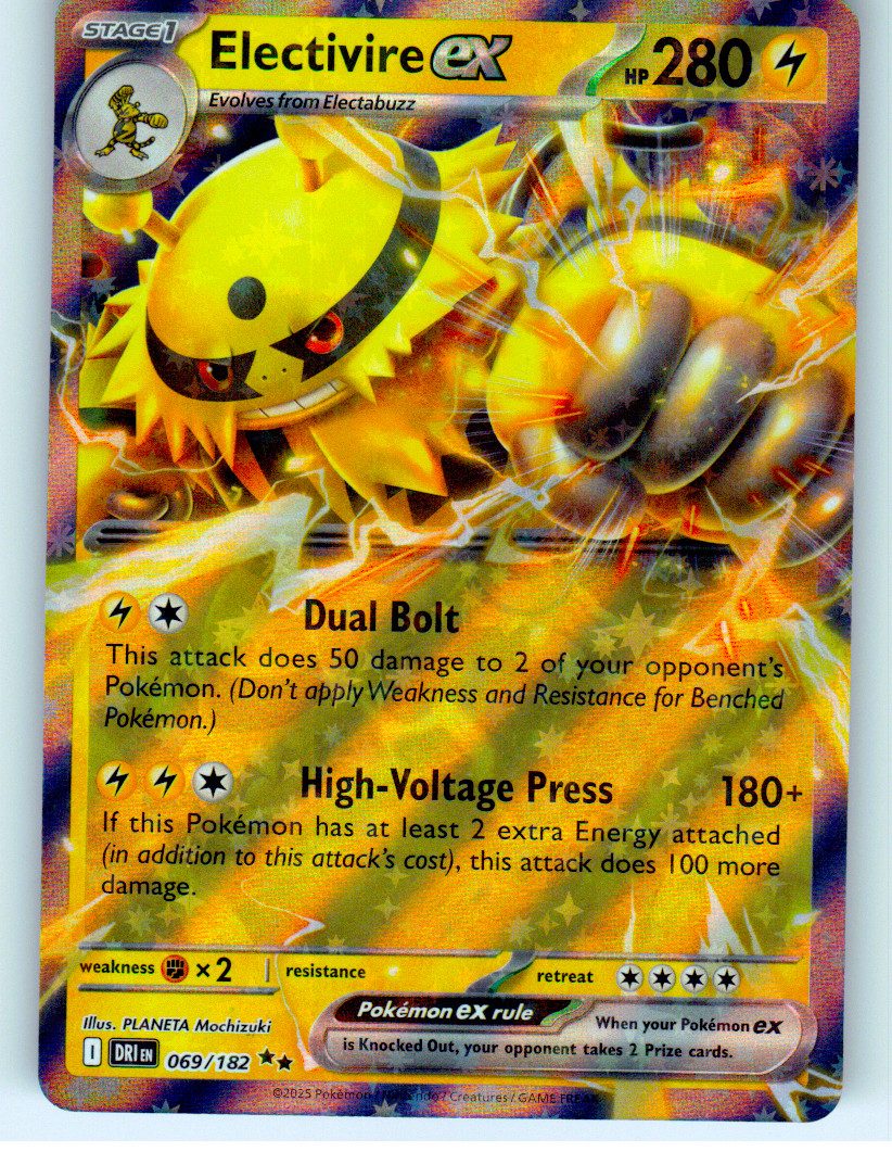 Electivire ex - 069/182 | Near Mint / English / Holofoil