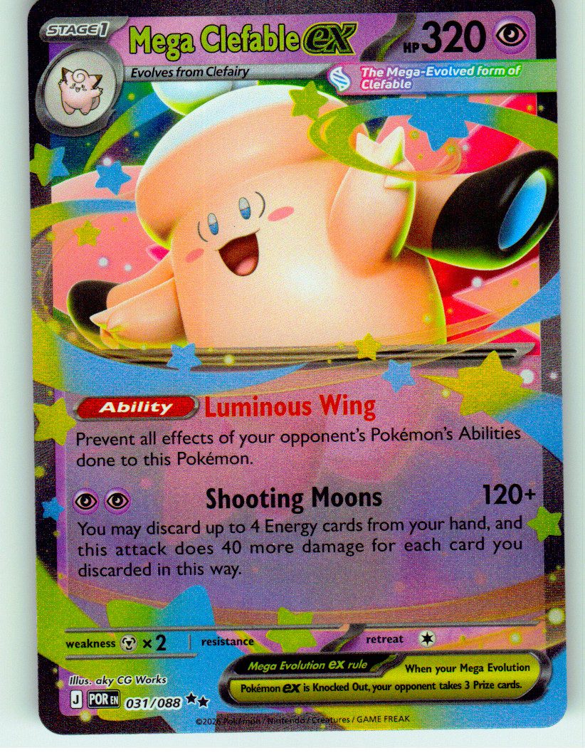 Mega Clefable ex - 031/088