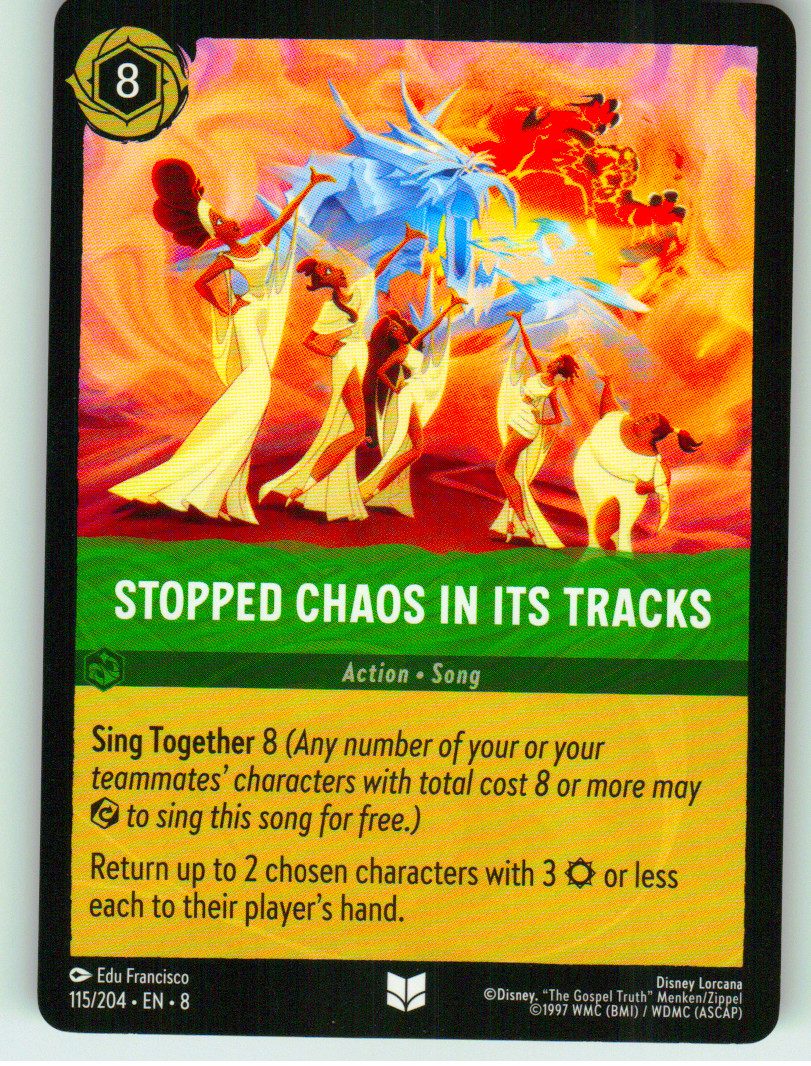 Stopped Chaos in Its tracks | Near Mint / English / Normal