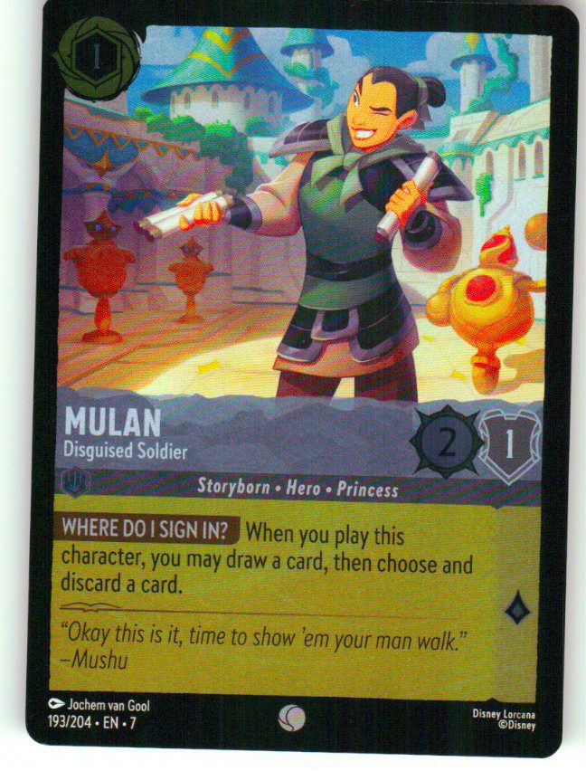 Mulan - Disguised Soldier | Near Mint / English / Cold Foil
