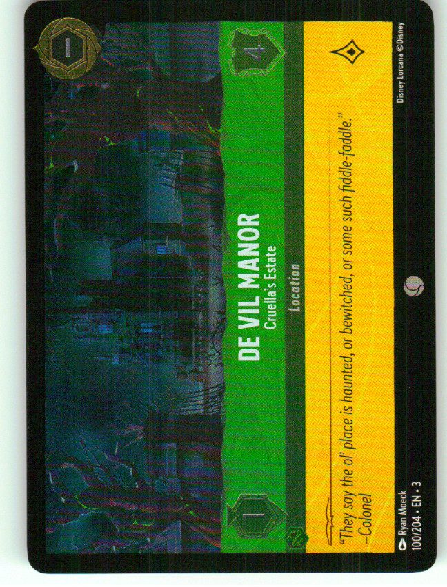 De Vil Manor - Cruella's Estate | Near Mint / English / Cold Foil