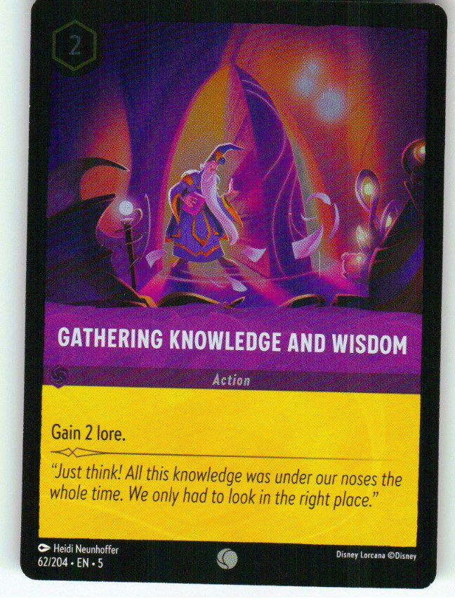 Gathering Knowledge and Wisdom | Near Mint / English / Cold Foil