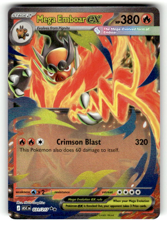 Mega Emboar ex - 031/217