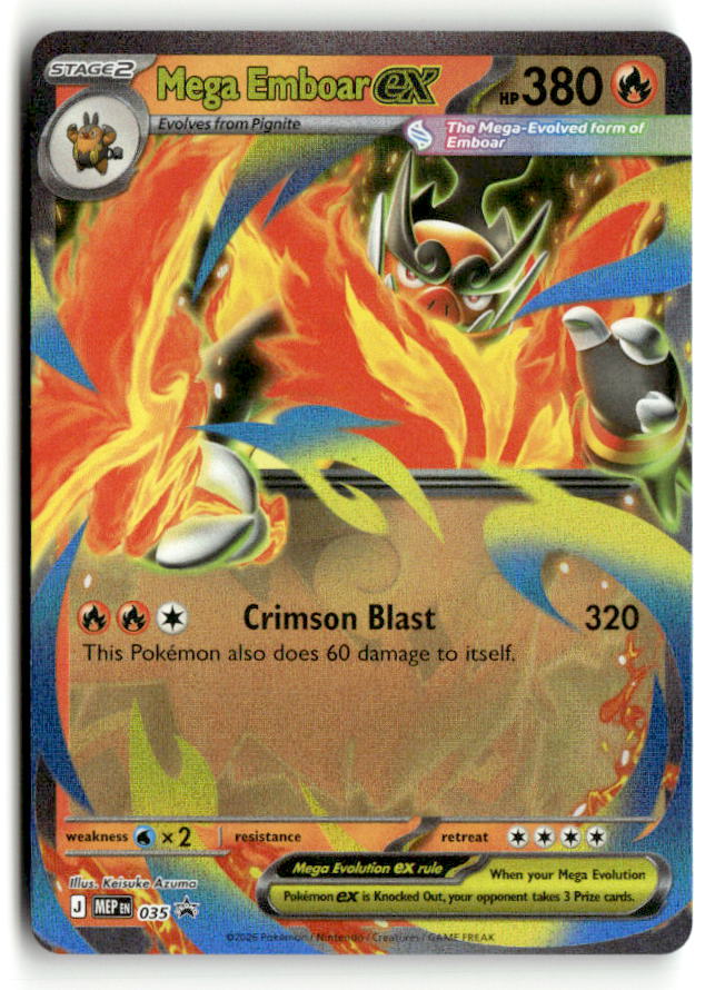 Mega Emboar ex - 035 | Near Mint / English / Holofoil