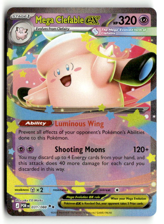 Mega Clefable ex - 031/088