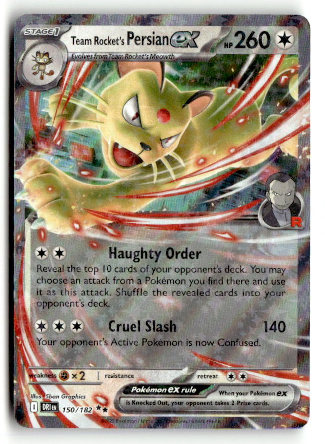 Team Rocket's Persian ex - 150/182 | Near Mint / English / Holofoil