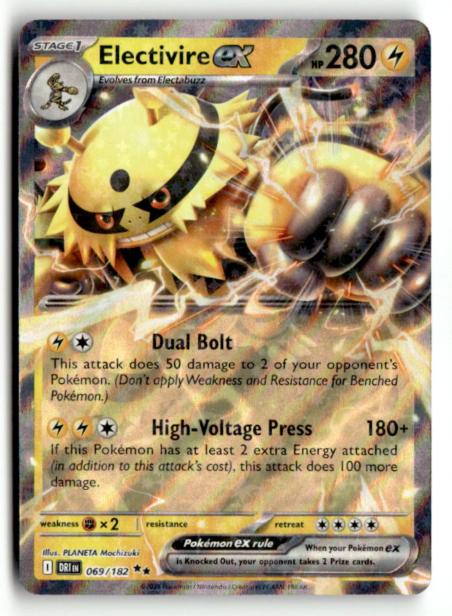 Electivire ex - 069/182 | Near Mint / English / Holofoil