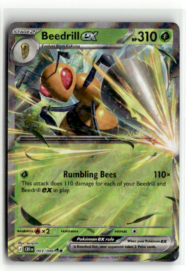 Beedrill ex - 003/086 | Near Mint / English / Holofoil