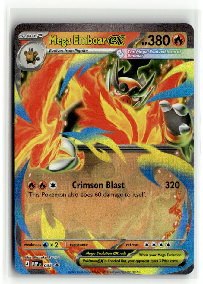 Mega Emboar ex - 035 | Near Mint / English / Holofoil