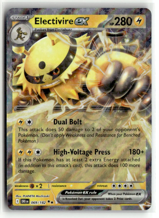 Electivire ex - 069/182 | Near Mint / English / Holofoil