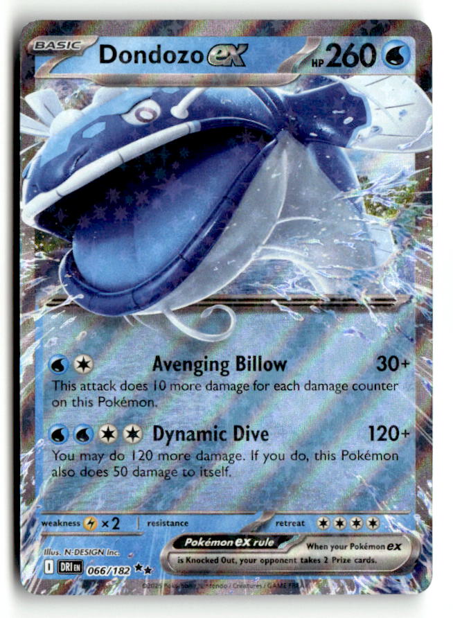 Dondozo ex - 066/182 | Near Mint / English / Holofoil