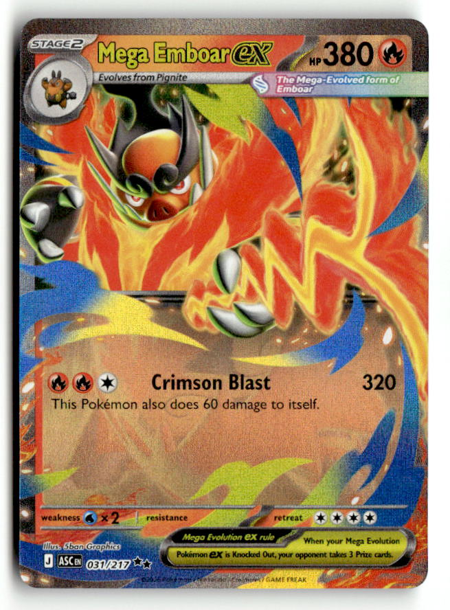 Mega Emboar ex - 031/217