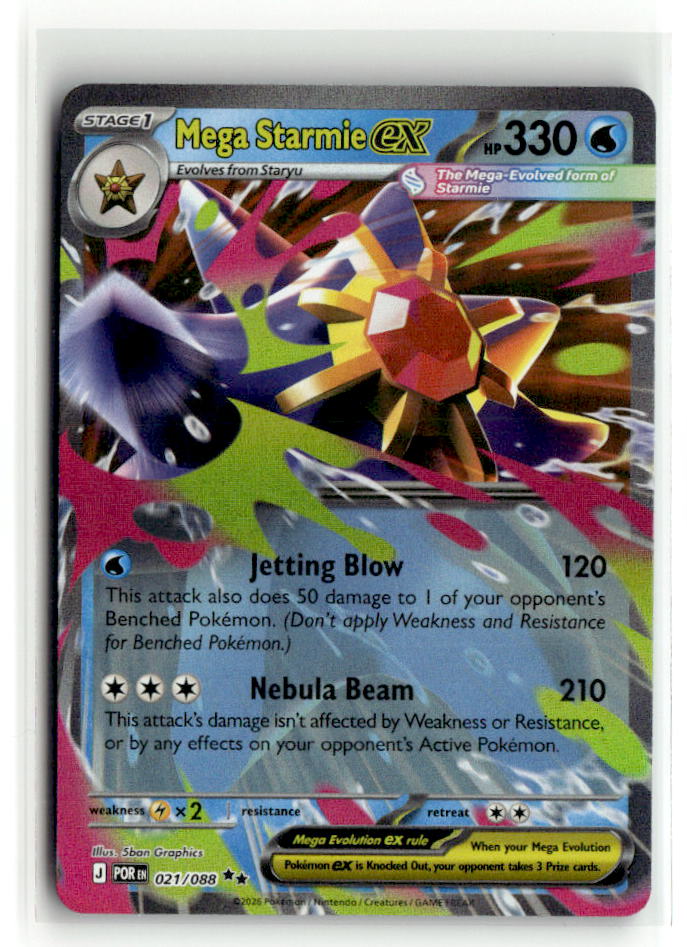 Mega Starmie ex - 021/088 | Near Mint / English / Holofoil