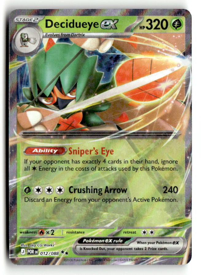 Decidueye ex - 012/088 | Near Mint / English / Holofoil