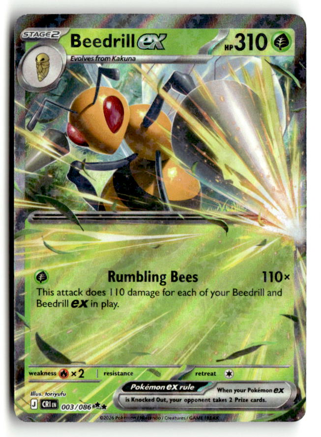 Beedrill ex - 003/086 | Near Mint / English / Holofoil