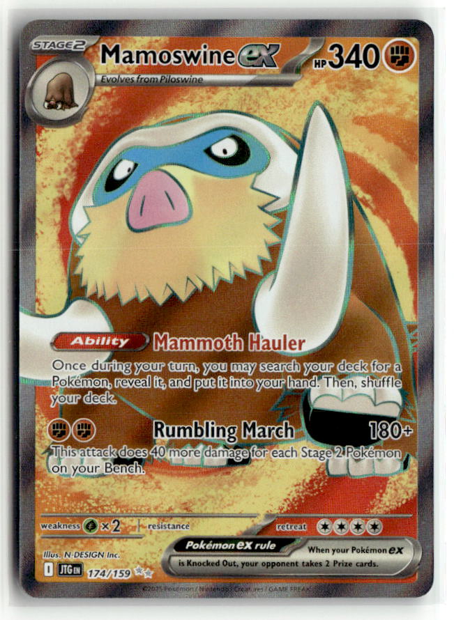 Mamoswine ex - 174/159 | Near Mint / English / Holofoil