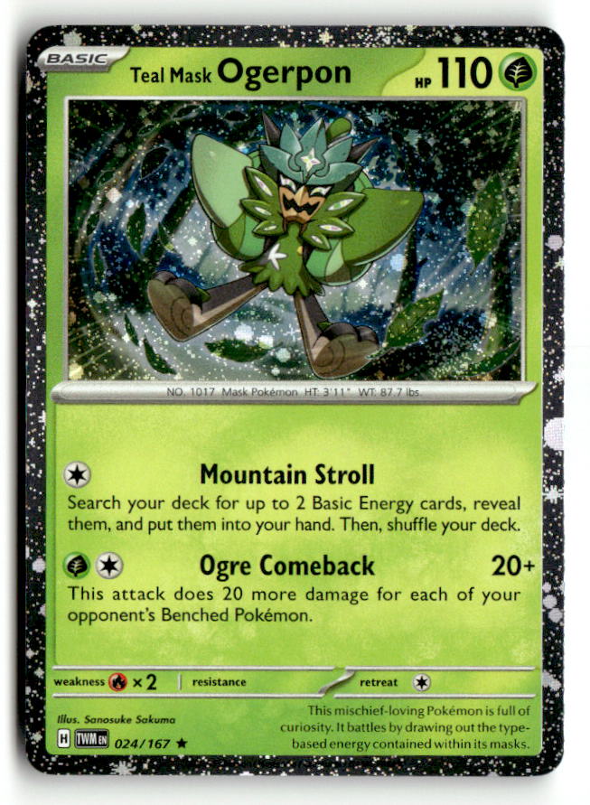 Teal Mask Ogerpon - 024/167 (Cosmos Holo)