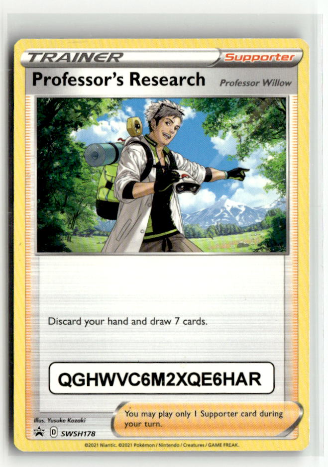 Professor's Research [Professor Willow] - SWSH178 (with Pokemon Go Code)