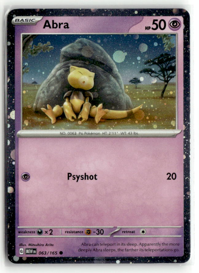 Abra - 063/165 (Cosmos Holo)