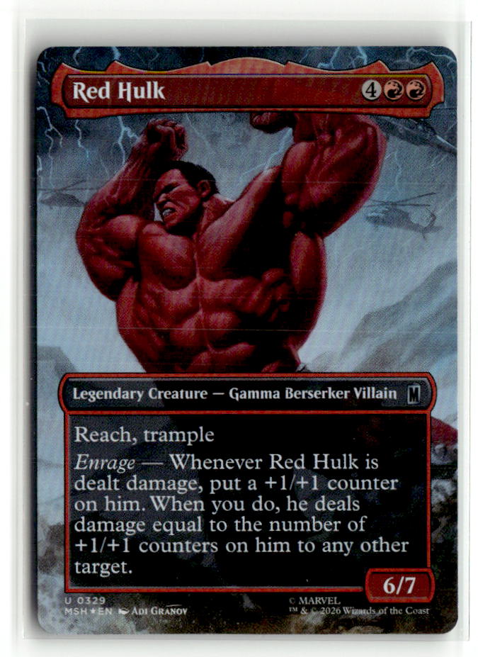 Red Hulk (Borderless) | Near Mint / English / Foil