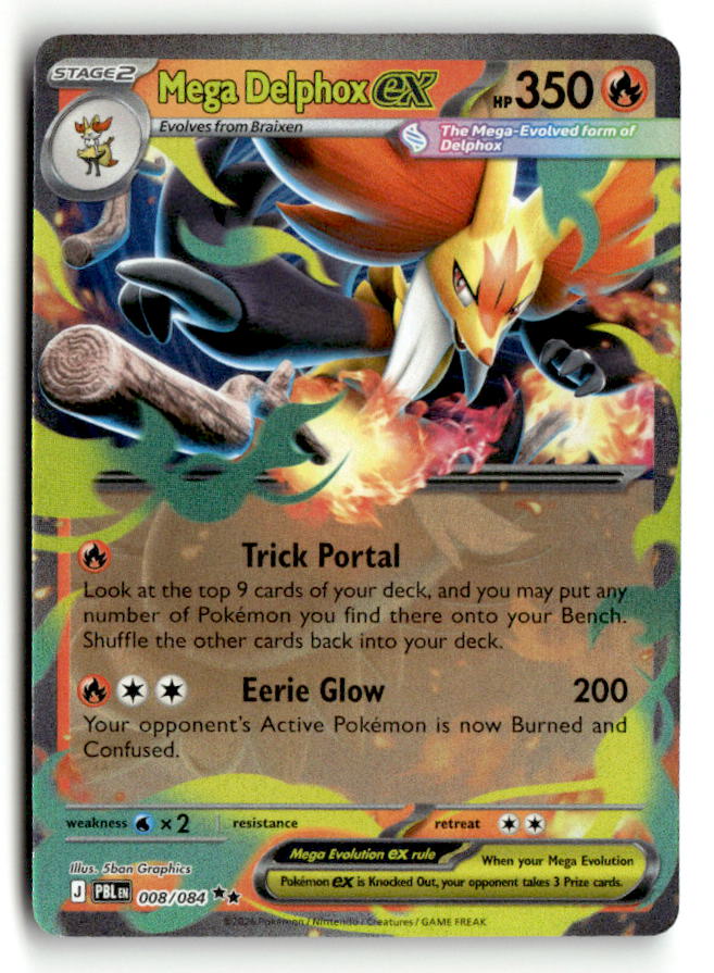 Mega Delphox ex | Near Mint / English / Holofoil
