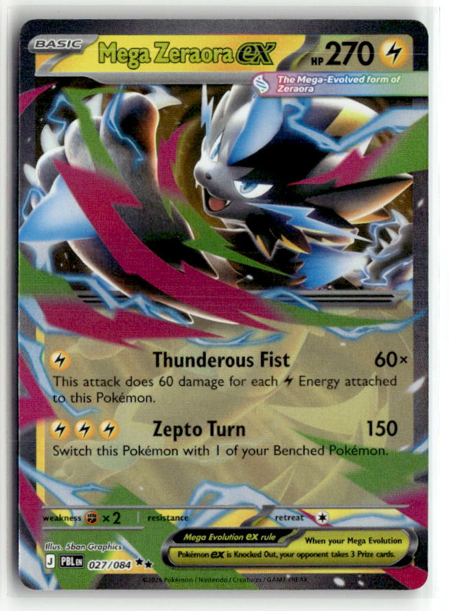 Mega Zeraora ex - 027/084