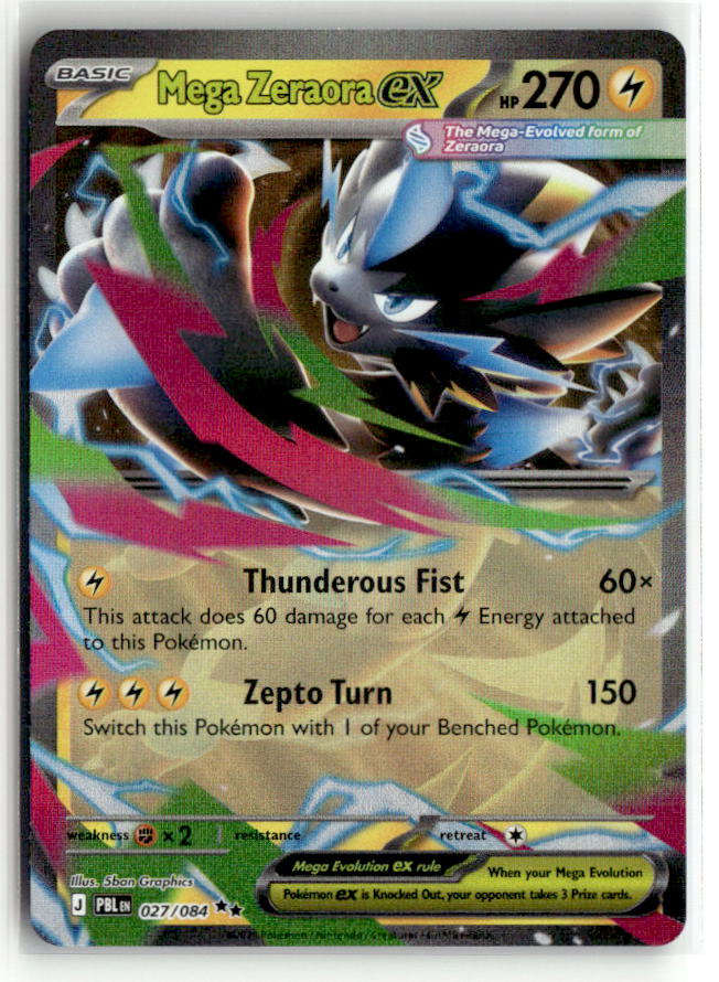 Mega Zeraora ex - 027/084