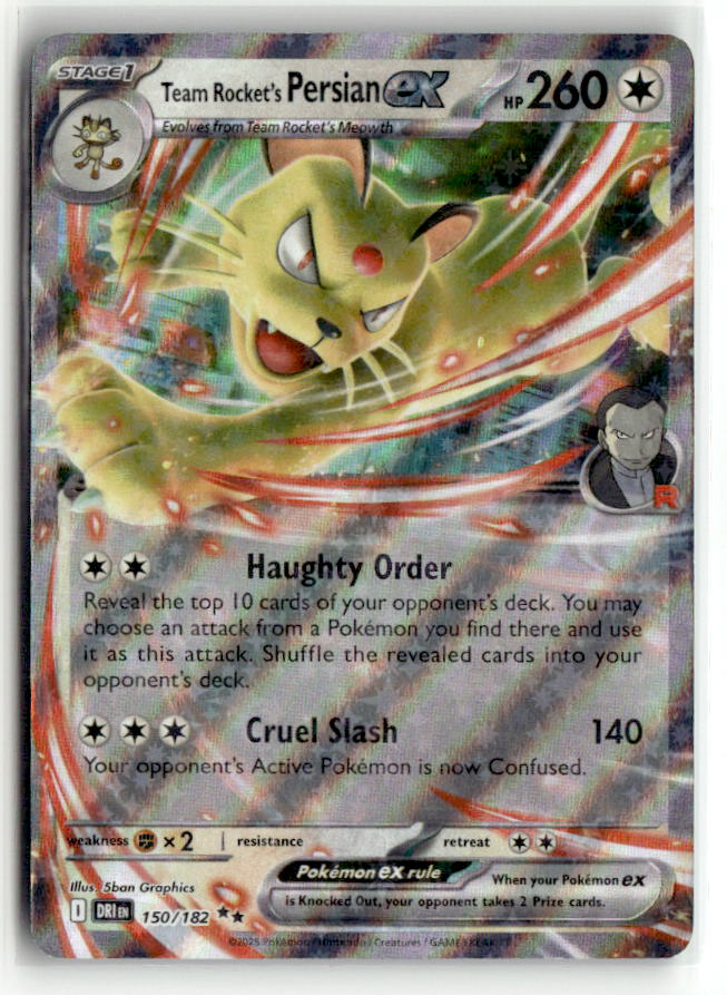 Team Rocket's Persian ex - 150/182 | Near Mint / English / Holofoil